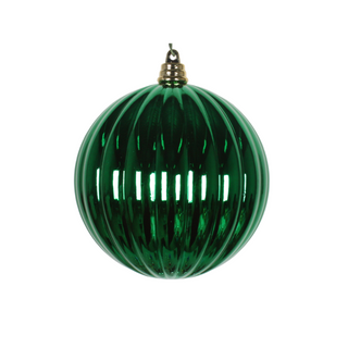 EMERALD SHINY PLEATED ORNAMENTS (PREORDER)