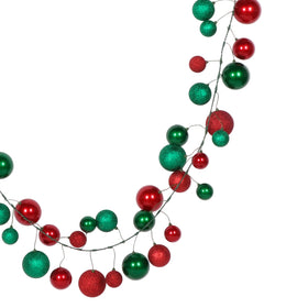 Buy red-and-emerald BALL GARLAND GLITTER & CANDY APPLE (IN STOCK)