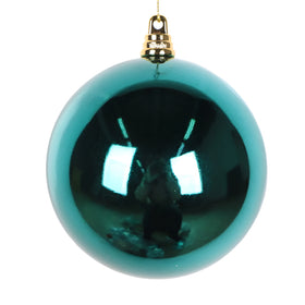 DARK TEAL SHINY ORNAMENTS (IN STOCK)
