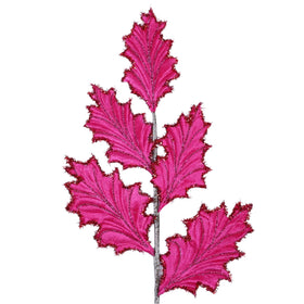 TINSEL HOLLY SPRAY (IN STOCK)