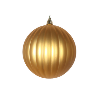 GOLD MATTE PLEATED ORNAMENTS (PREORDER)