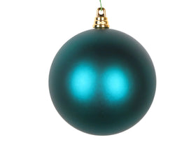 DARK TEAL MATTE ORNAMENTS (IN STOCK)