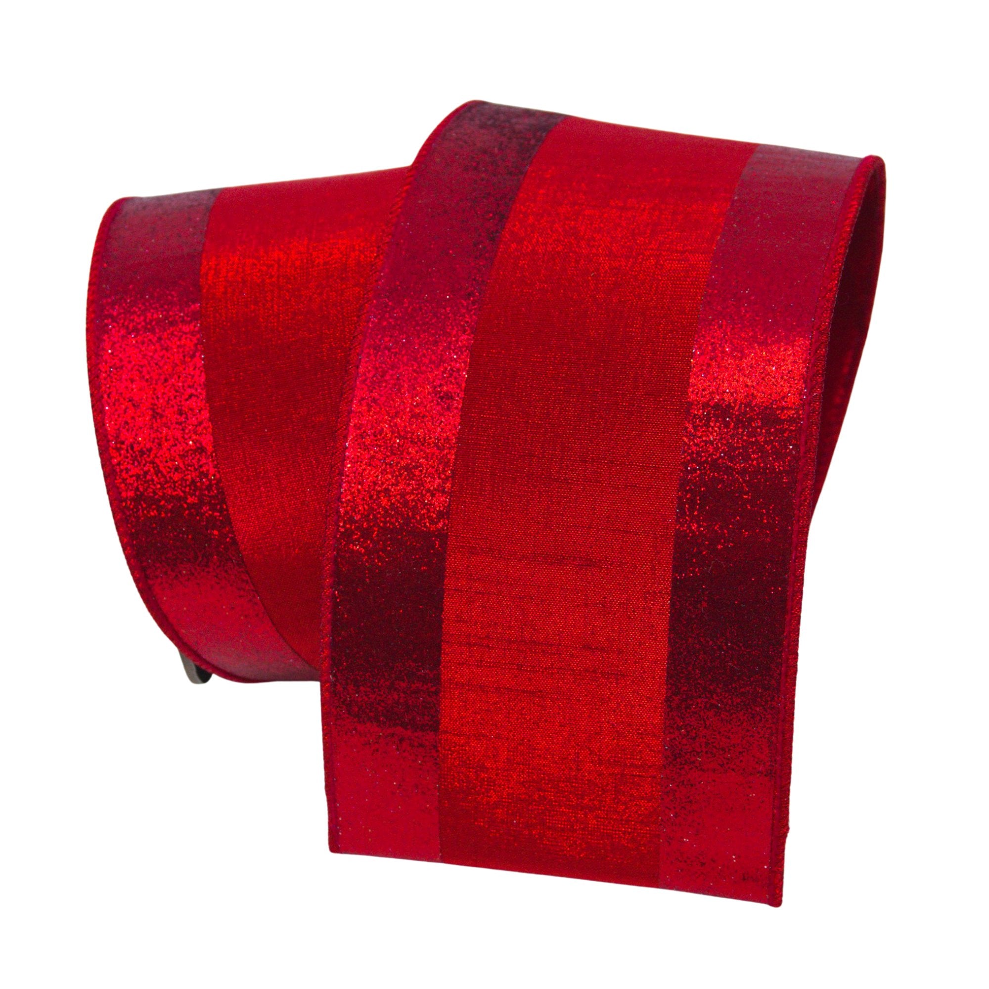 Christmas Red Wired Edge Ribbon