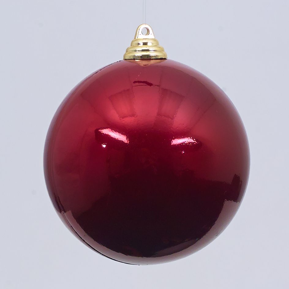 BURGUNDY CANDY APPLE PLEATED ORNAMENTS (PREORDER)