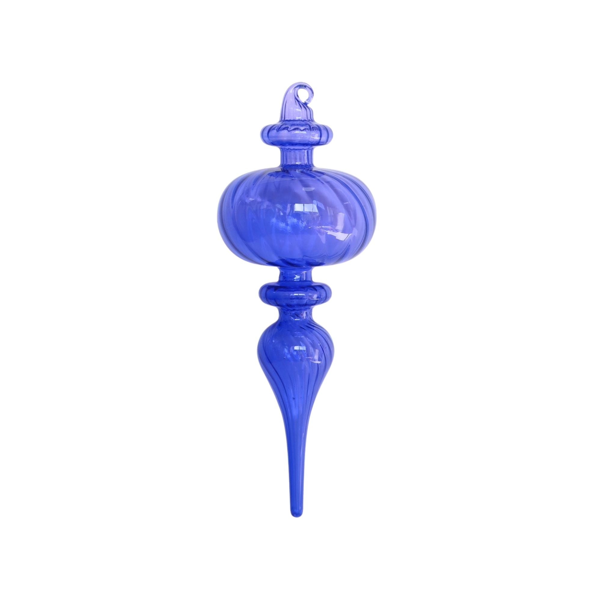 SWIRLING GLASS FINIAL (IN STOCK)