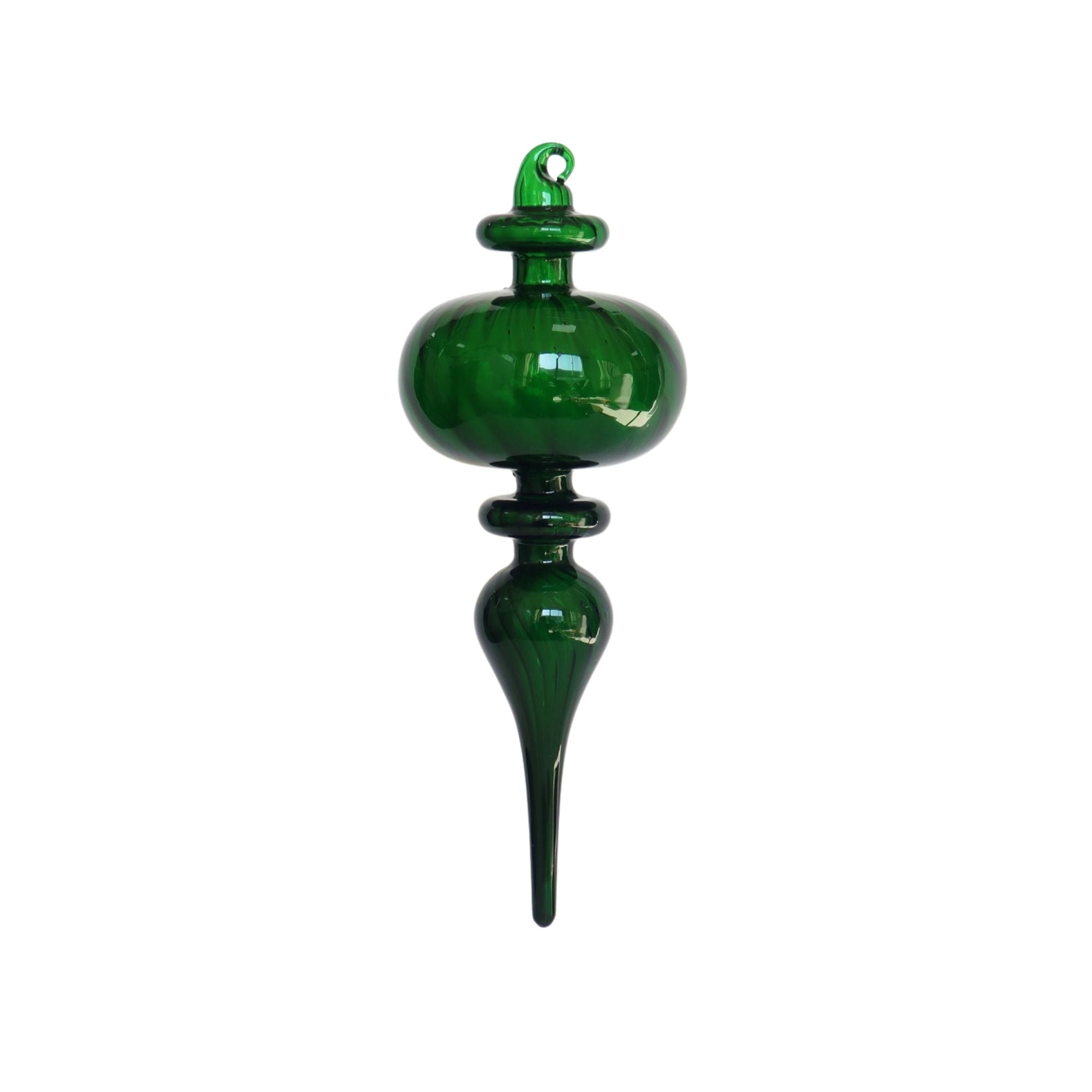 SWIRLING GLASS FINIAL (IN STOCK)