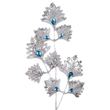 Buy turquoise LACE LEAF SPRAY (IN STOCK)