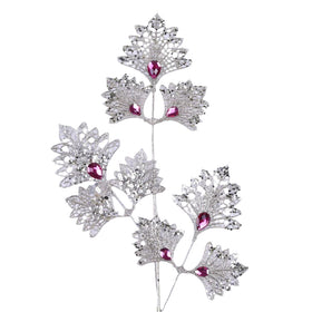 Buy hot-pink LACE LEAF SPRAY (IN STOCK)