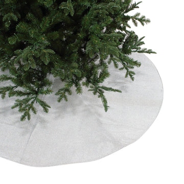 Buy silver PLEATED METALLIC TREE SKIRT (IN STOCK)