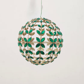 Buy emerald GEMSTONE GLOBE ORNAMENT (PREORDER)