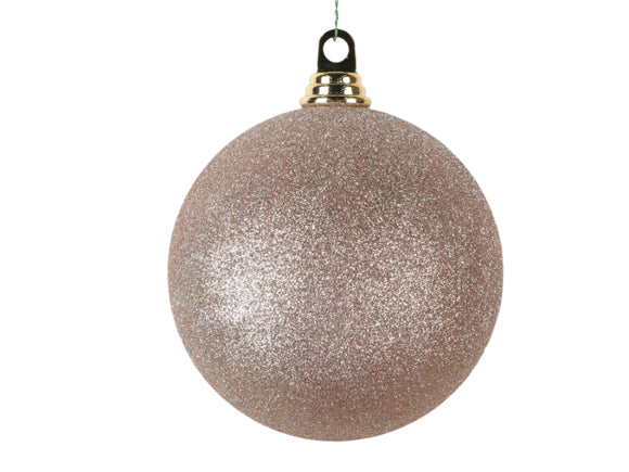 CHAMPAGNE GLITTER ORNAMENT (IN STOCK)