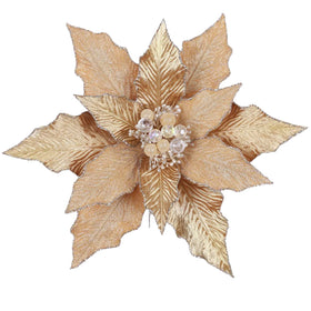 Buy gold FESTIVE POINSETTIA STEM (IN STOCK)