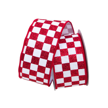 Buy red GLITTER CHECKS (IN STOCK)