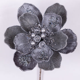 Buy pewter GRAND MAGNOLIA CLIP (IN STOCK)
