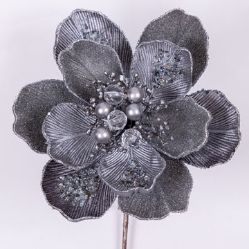 Buy pewter GRAND MAGNOLIA CLIP (IN STOCK)