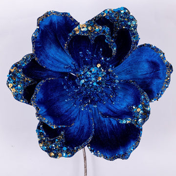 Buy royal-blue VICTORIAN MAGNOLIA STEM (IN STOCK)