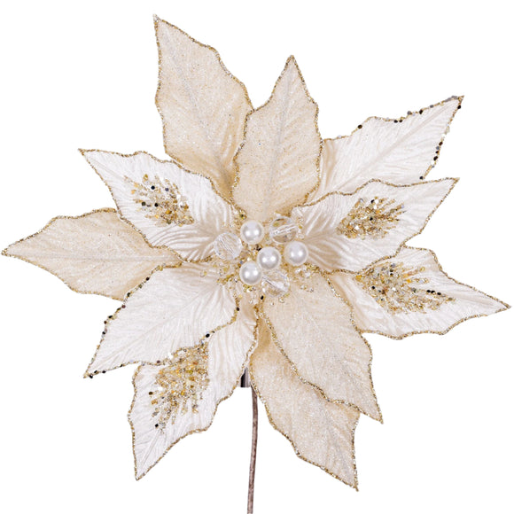 FESTIVE POINSETTIA STEM (IN STOCK)