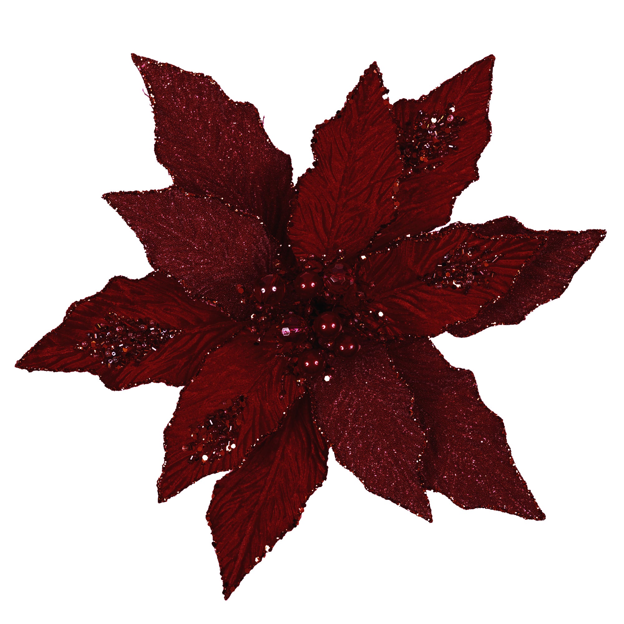 FESTIVE POINSETTIA STEM (PREORDER)