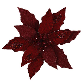 Buy burgundy FESTIVE POINSETTIA STEM (PREORDER)