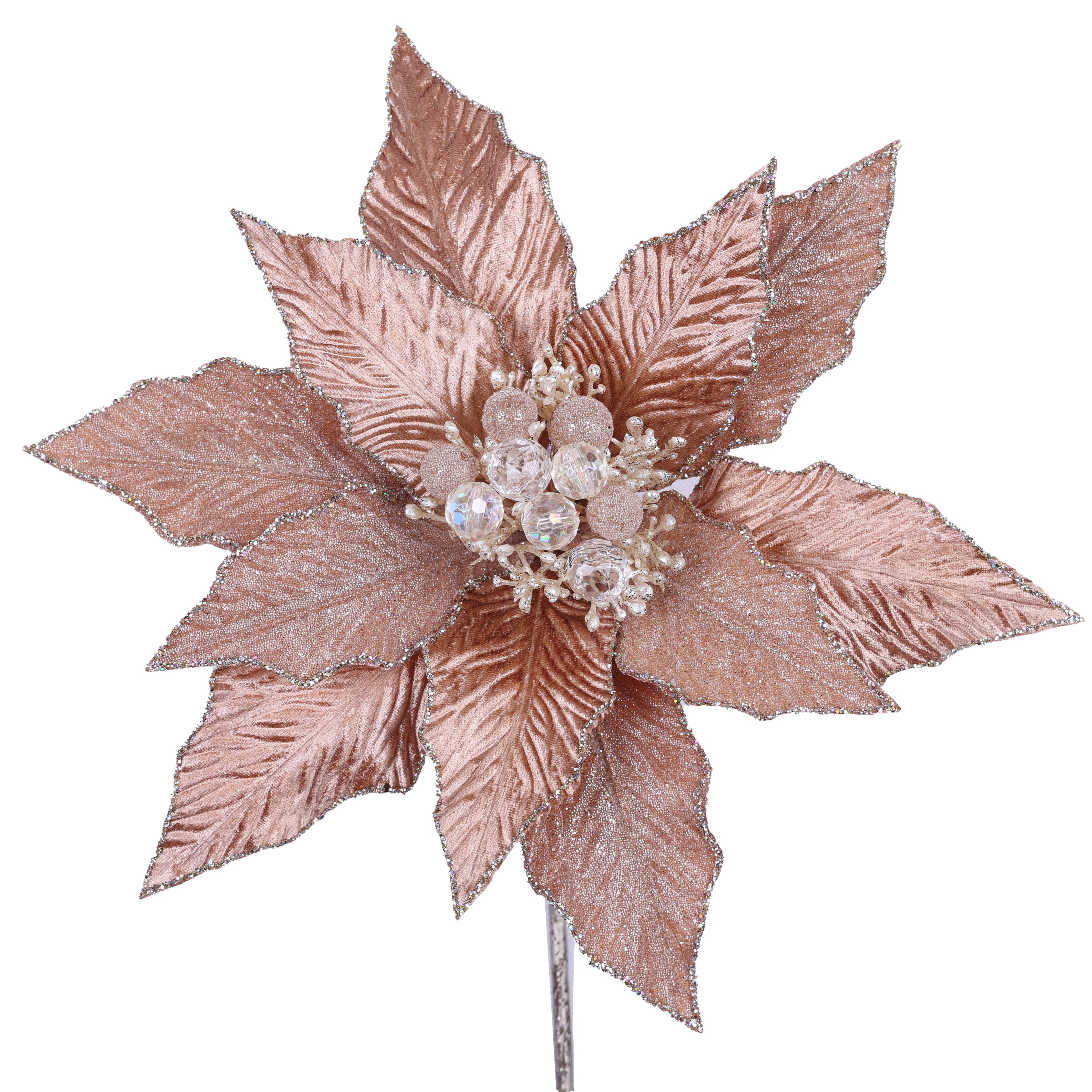 FESTIVE POINSETTIA STEM (PREORDER)