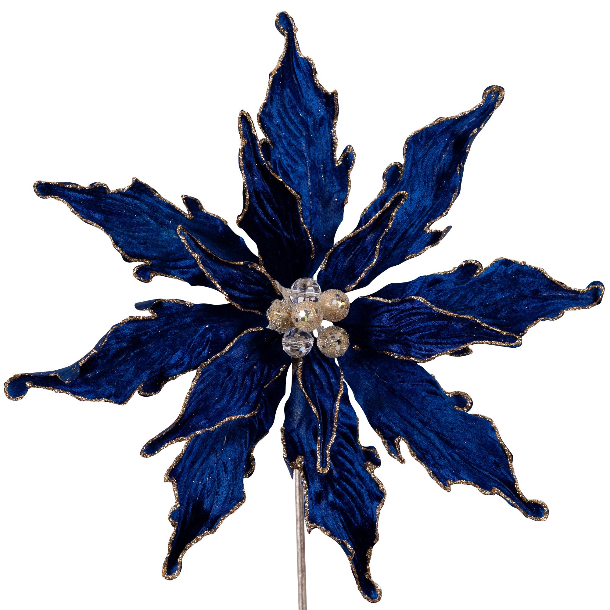 PLUSH POINSETTIA CLIP (IN STOCK)