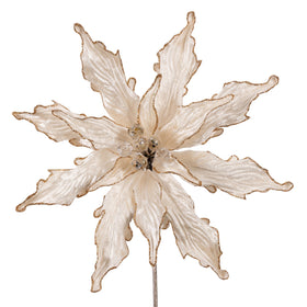 Buy ivory PLUSH POINSETTIA STEM (PREORDER)