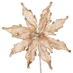 PLUSH POINSETTIA CLIP (IN STOCK)