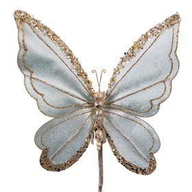 Buy light-blue PLUSH BUTTERFLY CLIP (IN STOCK)