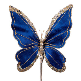 Buy navy-blue PLUSH BUTTERFLY CLIP (IN STOCK)