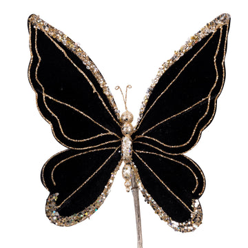 Buy black PLUSH BUTTERFLY CLIP (IN STOCK)