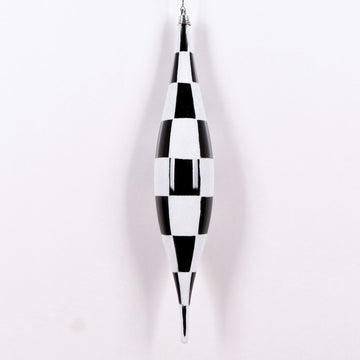 CHECKER FINIAL DROP 13" (IN STOCK)