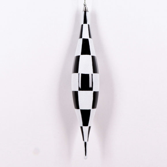 CHECKER FINIAL DROP 13" (IN STOCK)