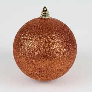 BRONZE GLITTER ORNAMENTS (IN STOCK)