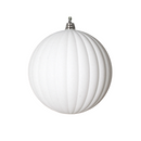 WHITE GLITTER PLEATED ORNAMENTS (PREORDER)-1