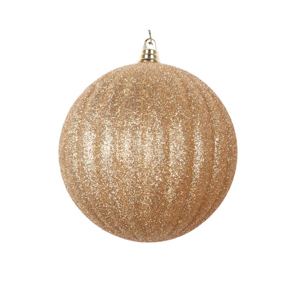 GOLD GLITTER PLEATED ORNAMENTS (PREORDER)