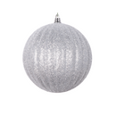 SILVER GLITTER PLEATED ORNAMENTS (PREORDER)-1