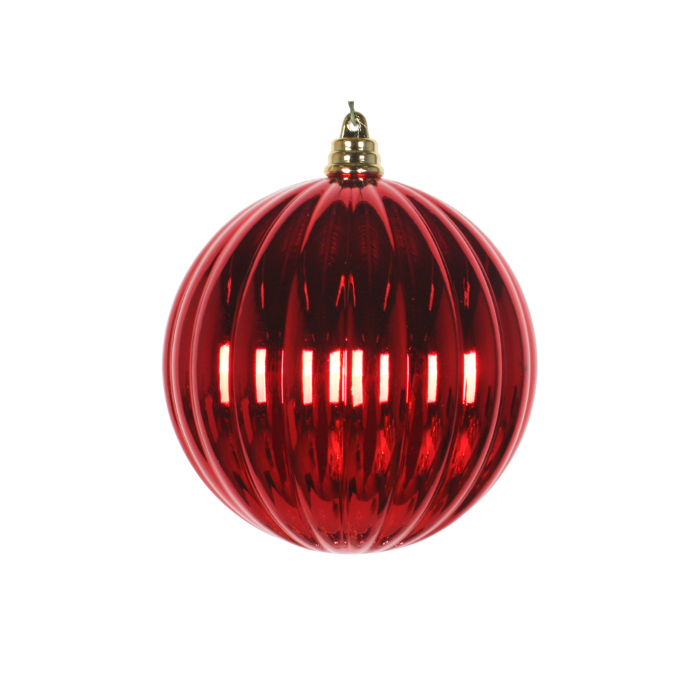 RED SHINY PLEATED ORNAMENTS (PREORDER)