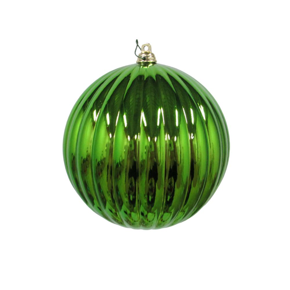 LIME SHINY PLEATED ORNAMENTS (PREORDER)