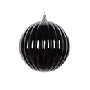 BLACK SHINY PLEATED ORNAMENTS (PREORDER)-1