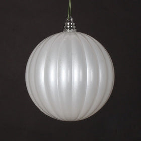 Buy white WHITE CANDY APPLE PLEATED ORNAMENTS (PREORDER)