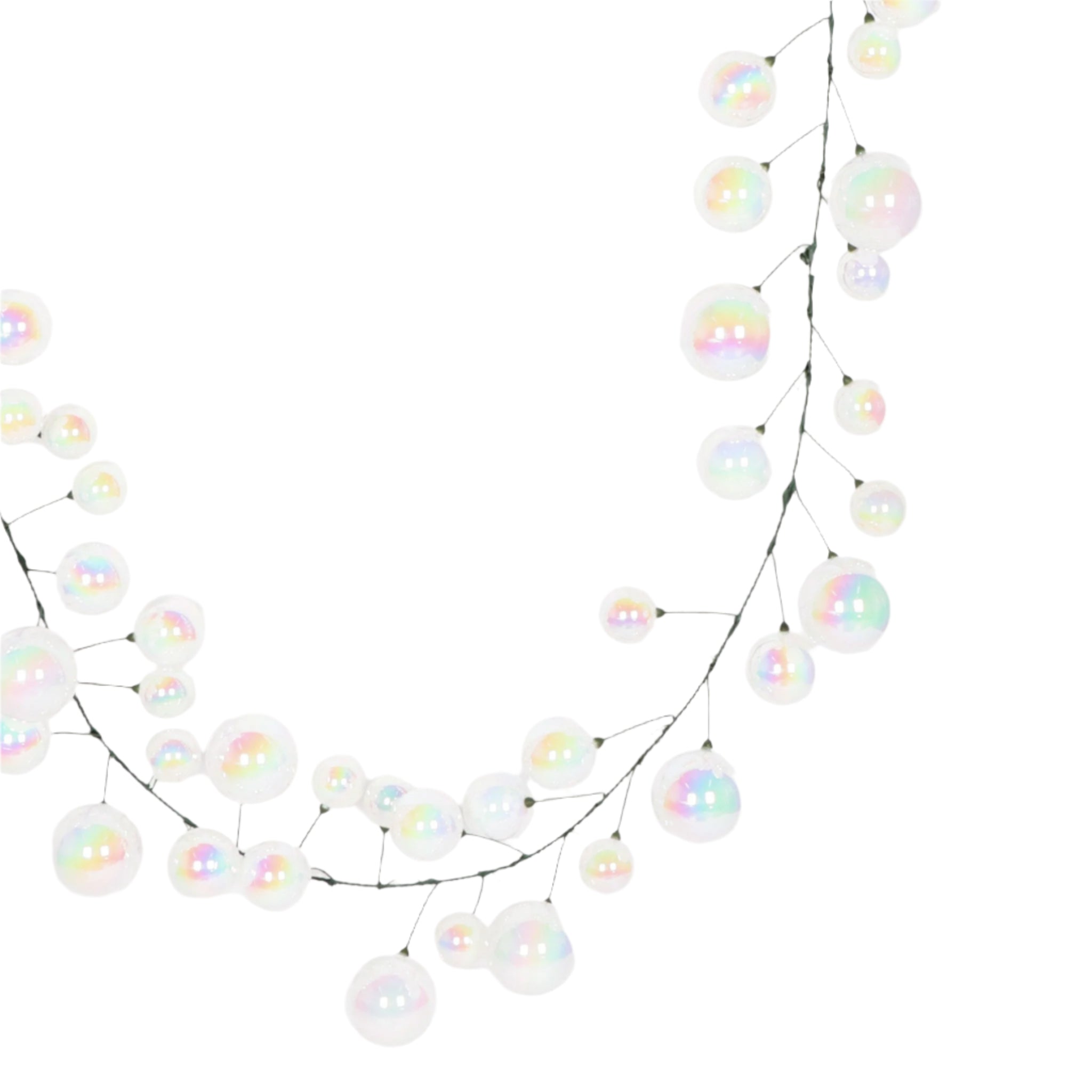 Buy iridescent-opaque IRIDESCENT BALL GARLAND 10&#39; (PREORDER)