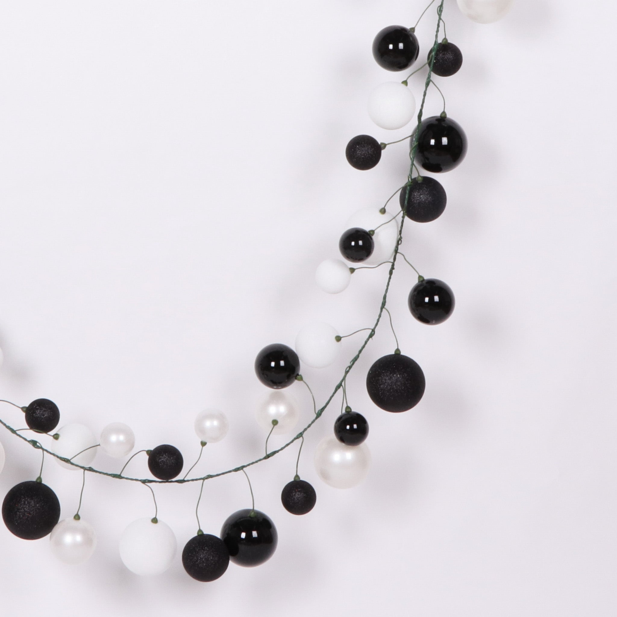 Buy black-and-white BALL GARLAND GLITTER &amp; CANDY APPLE (IN STOCK)