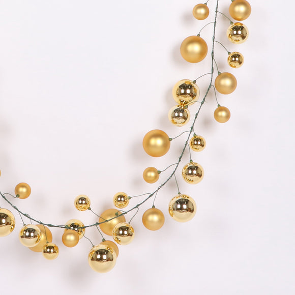 BALL GARLAND MATTE & SHINY (IN STOCK)