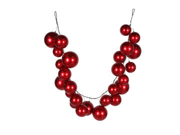 OVERSIZED BALL GARLAND, CANDY APPLE (IN STOCK)