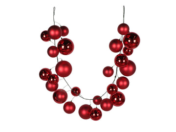 OVERSIZED BALL GARLAND, MATTE SHINY (IN STOCK)