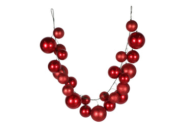 OVERSIZED BALL GARLAND, GLITTER CANDY (IN STOCK)