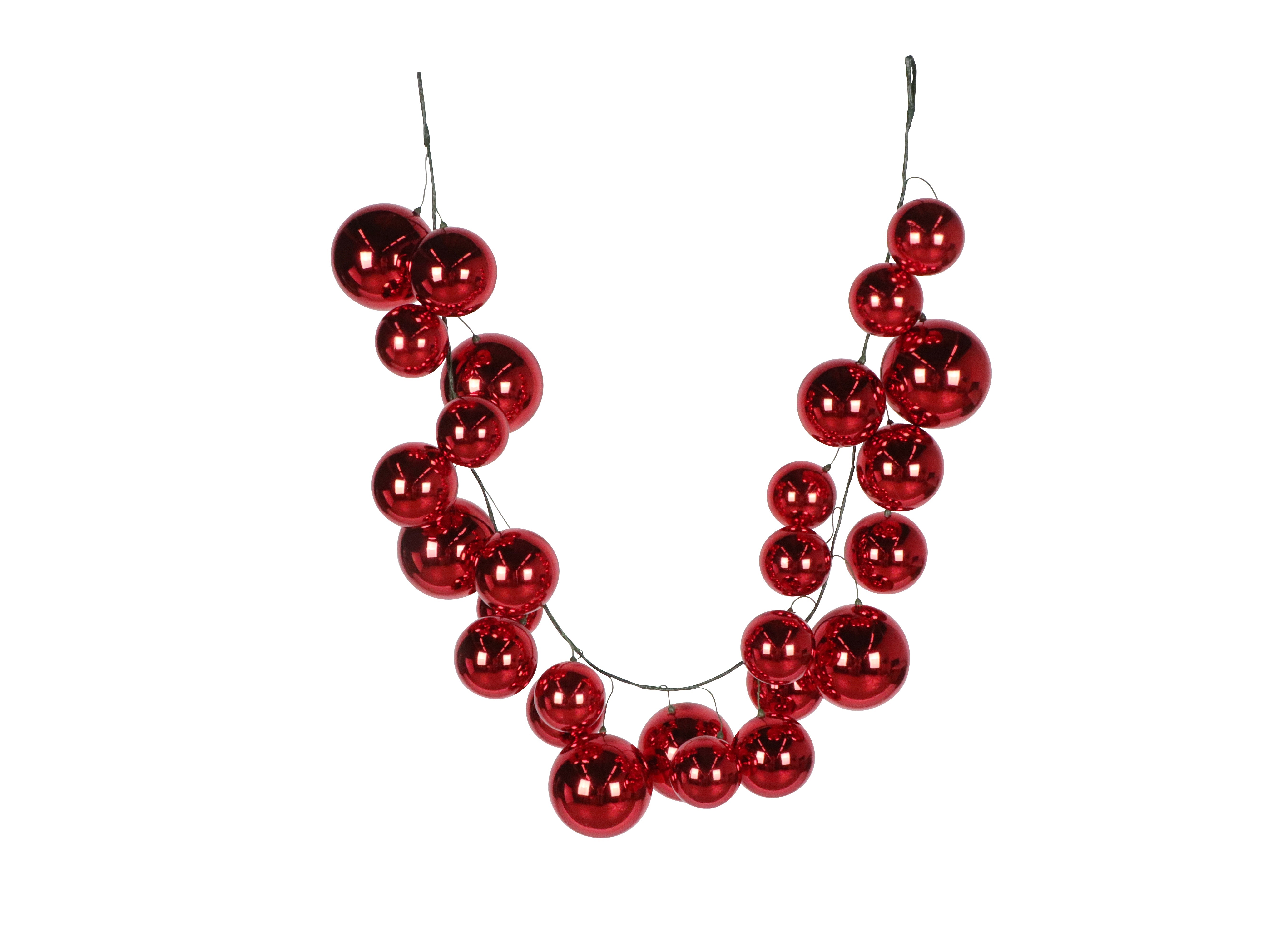 OVERSIZED BALL GARLAND, SHINY (IN STOCK)