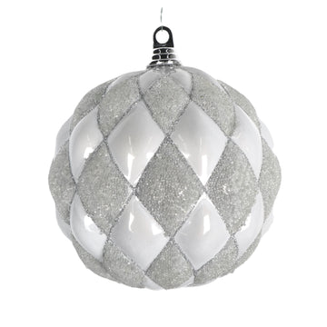 Buy snow-white HOLIDAY HARLEQUIN ORNAMENT (IN STOCK)