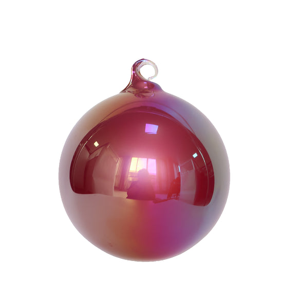 PEARLESCENT GLASS ORNAMENT (IN STOCK)