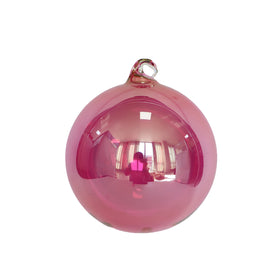 Buy hot-pink PEARLESCENT GLASS ORNAMENT (IN STOCK)